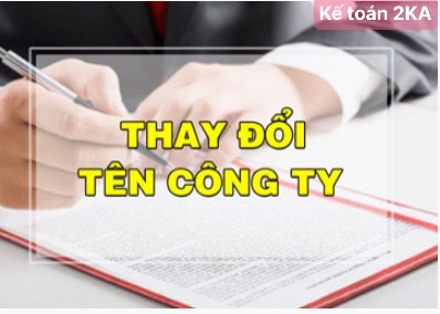 Thủ tục thay tên công ty hợp danh